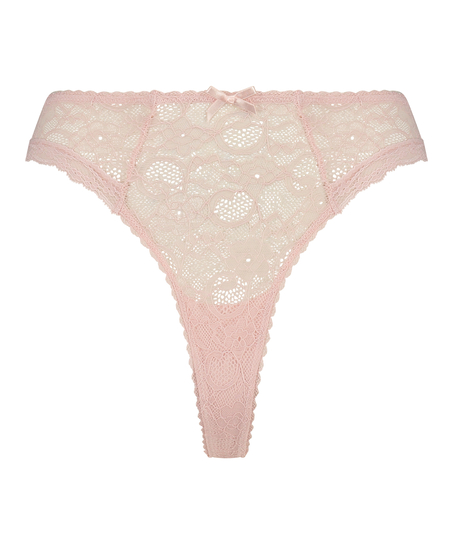 Brasileña mini de cintura alta Riley, Rosa