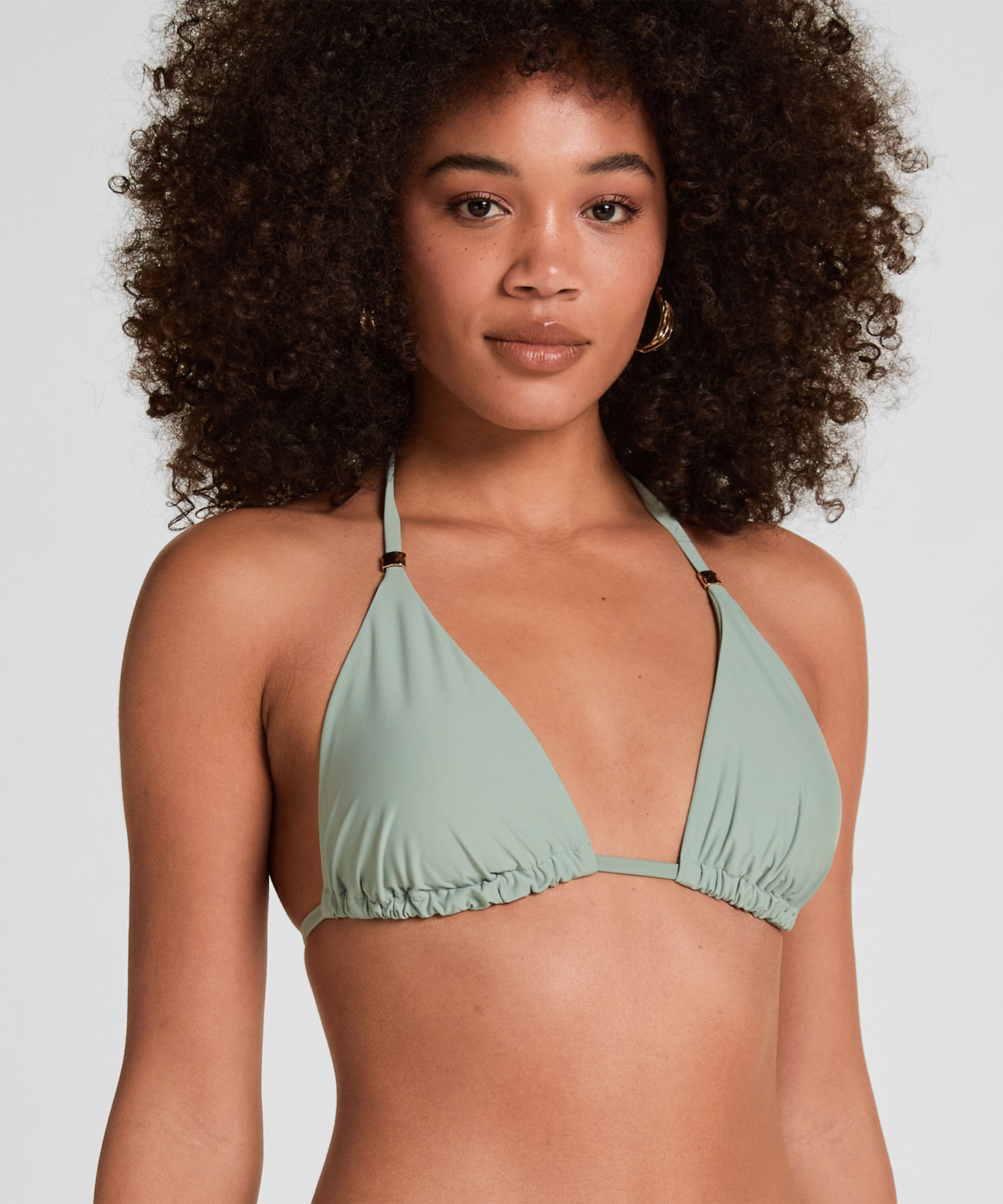 Triangle Bikini Top Luxe, Verde