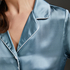 Chaqueta de pijama de seda, Azul