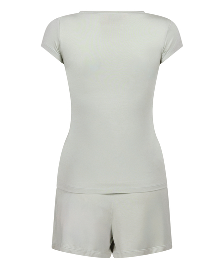 Conjunto de pijama de punto, Gris