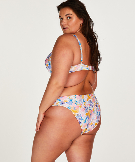 Top de bikini acolchado con aros Palma, Blanco