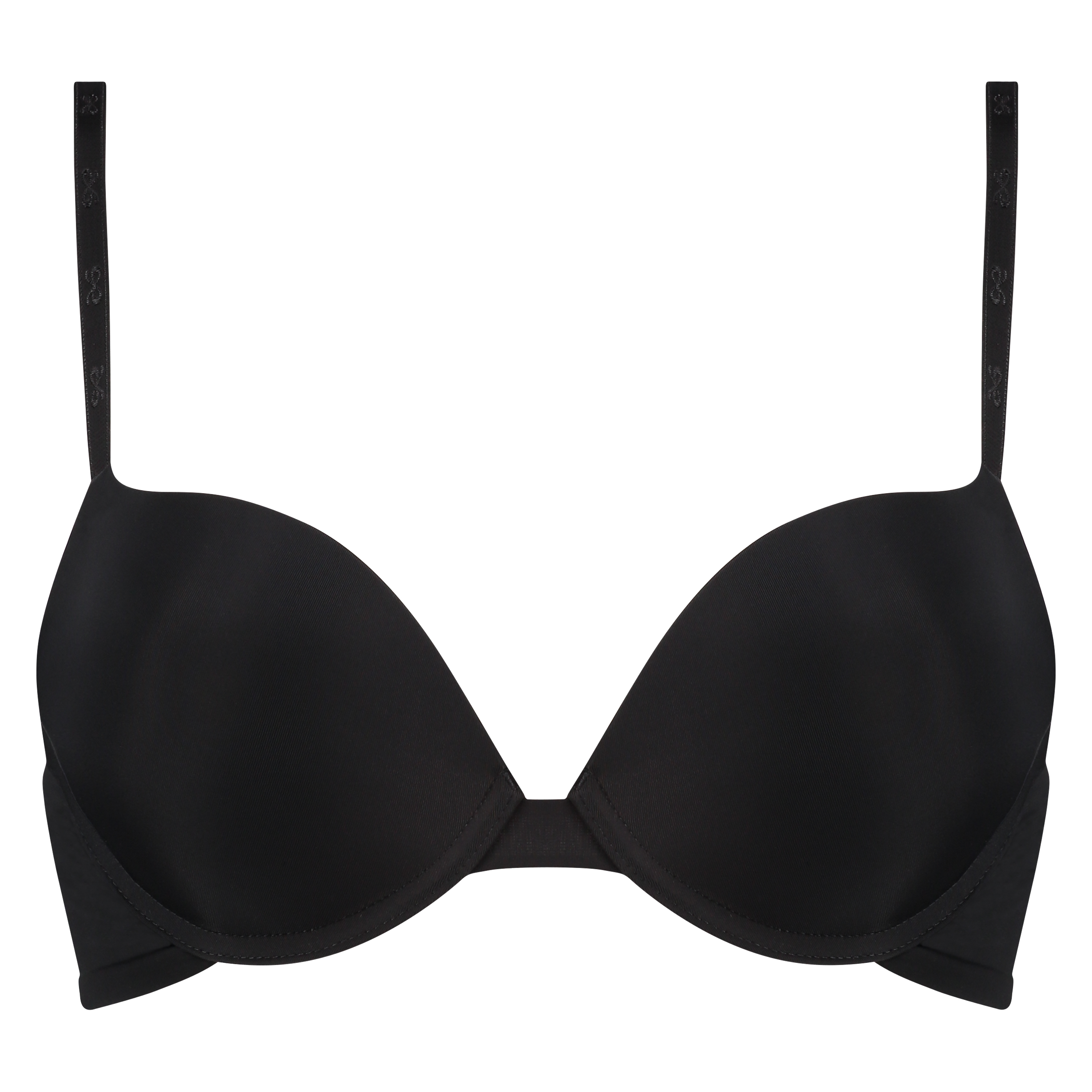 Sujetador push-up de aros preformado, Negro, main