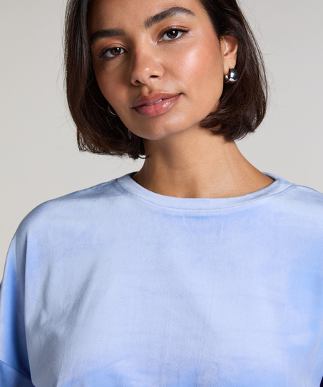 Top de terciopelo, Azul