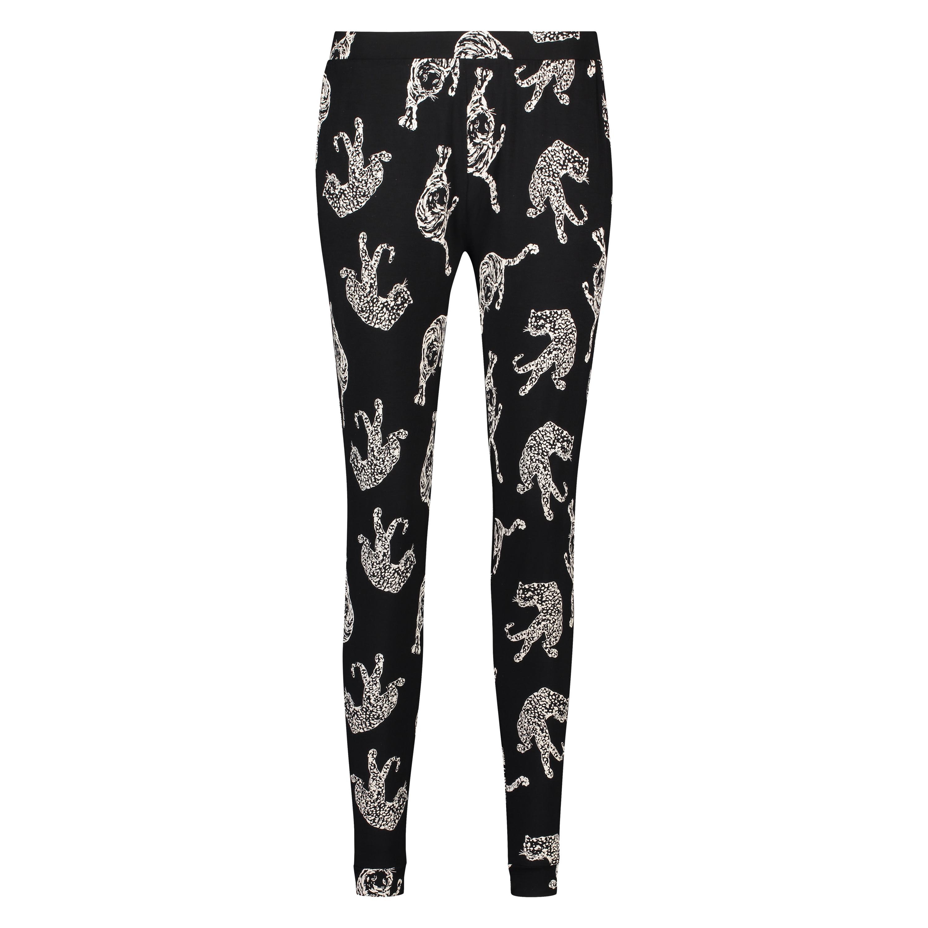 Pantalón de pijama de manga corta corte holgado, Negro, main