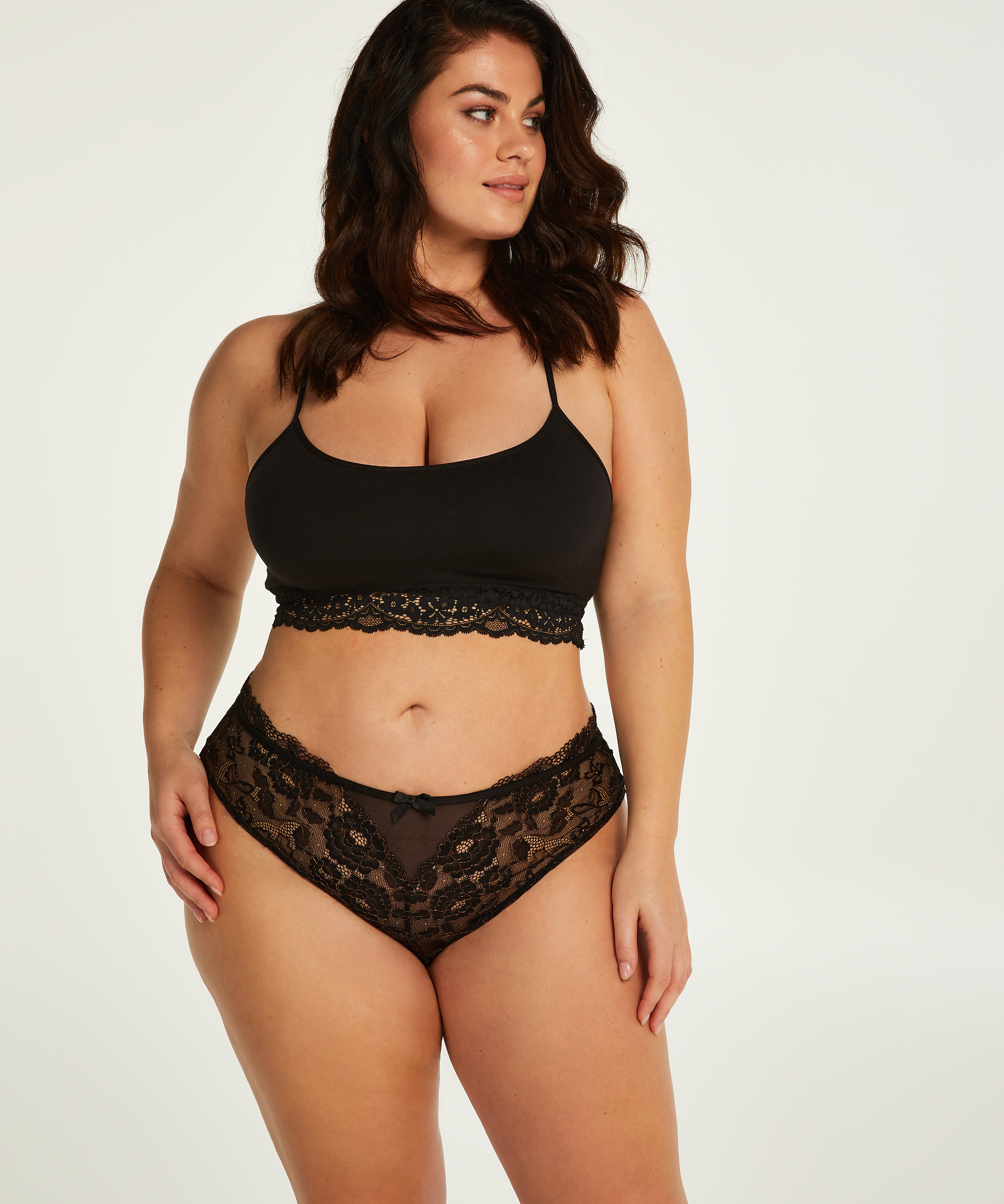Brasile&ntilde;a alta Chloe Curvy, Negro, main
