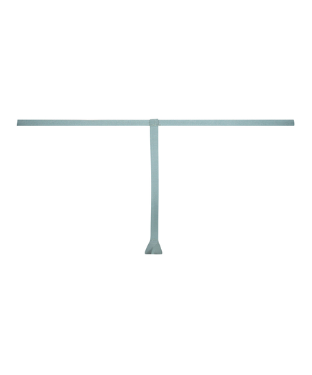 Tanga invisible de rejilla y de rayas, Gris