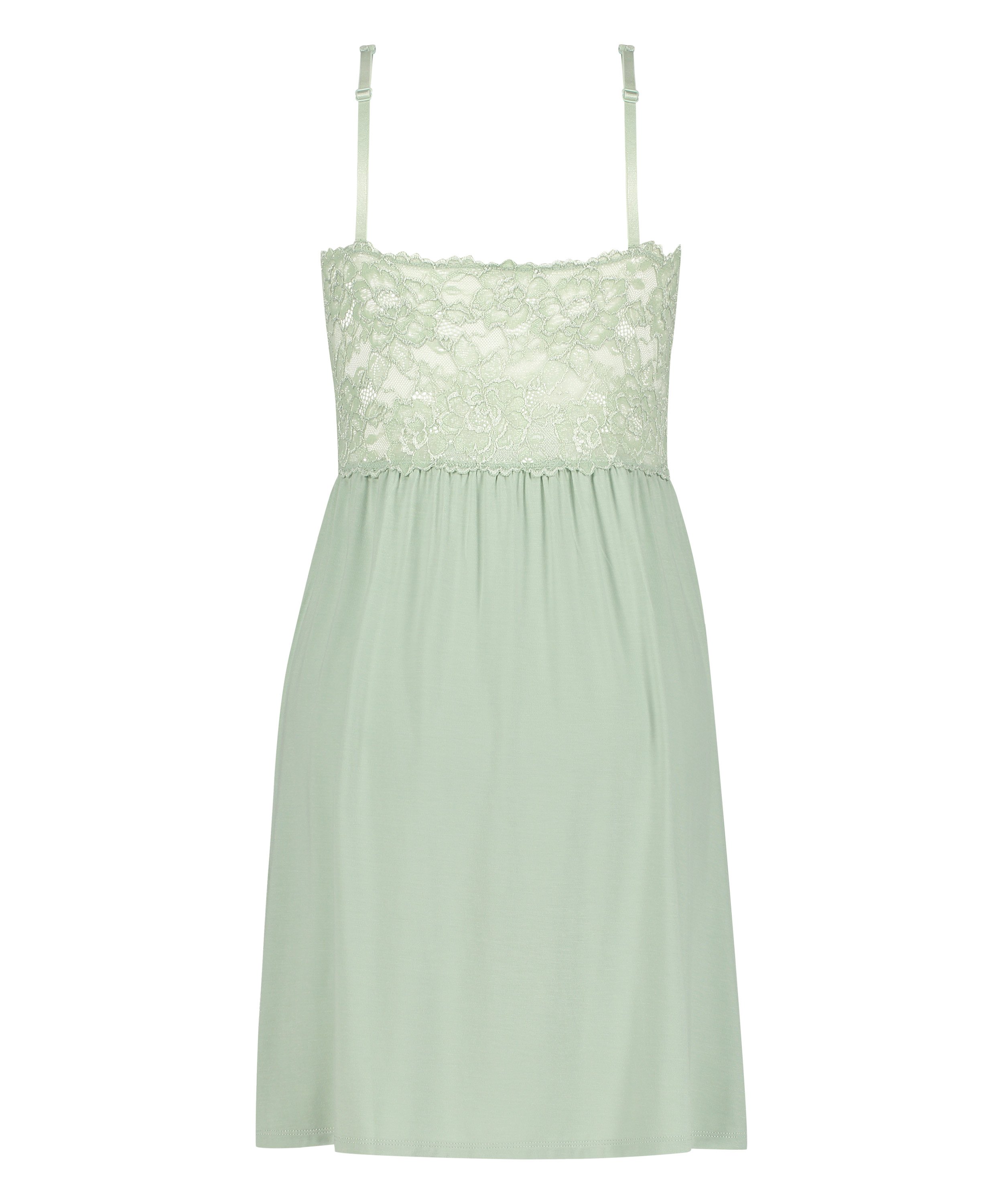Vestido lencero Nora Lace, Verde, main