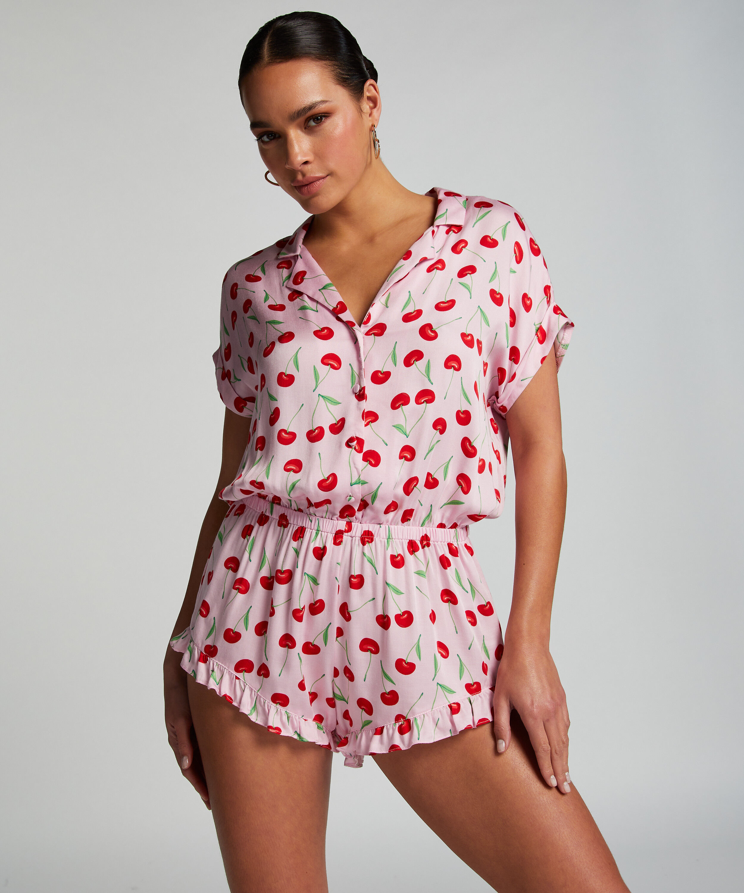 Onesie Teddy Cherry, Rosa