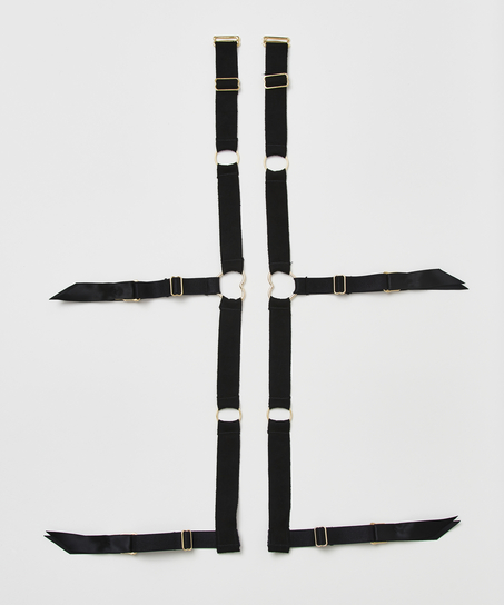 Tirantes de liguero Private, Negro