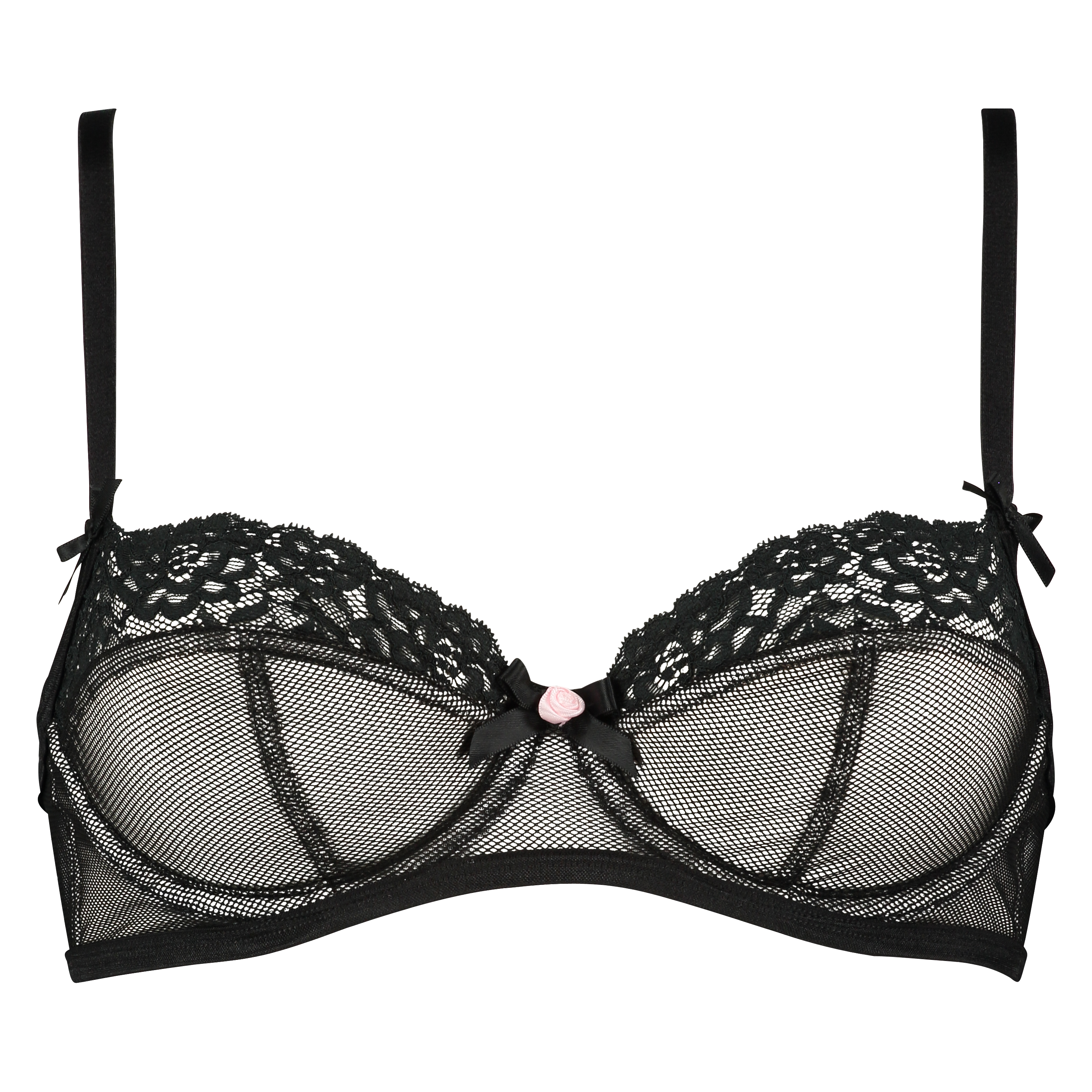 Non-padded underwired bra Cleo, Negro, main