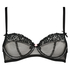 Non-padded underwired bra Cleo, Negro