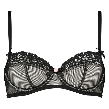 Non-padded underwired bra Cleo, Negro