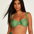 Top de bikini con aros no preformado Mauritius, Verde