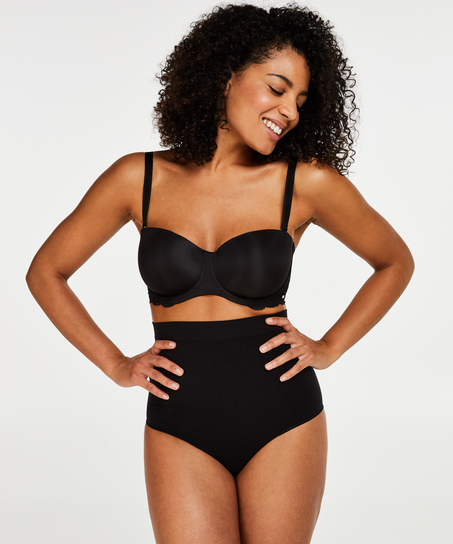 Tanga de cintura alta reafirmante - Level 2, Negro