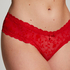 Brasileña en forma de V burn-out mesh, Rojo
