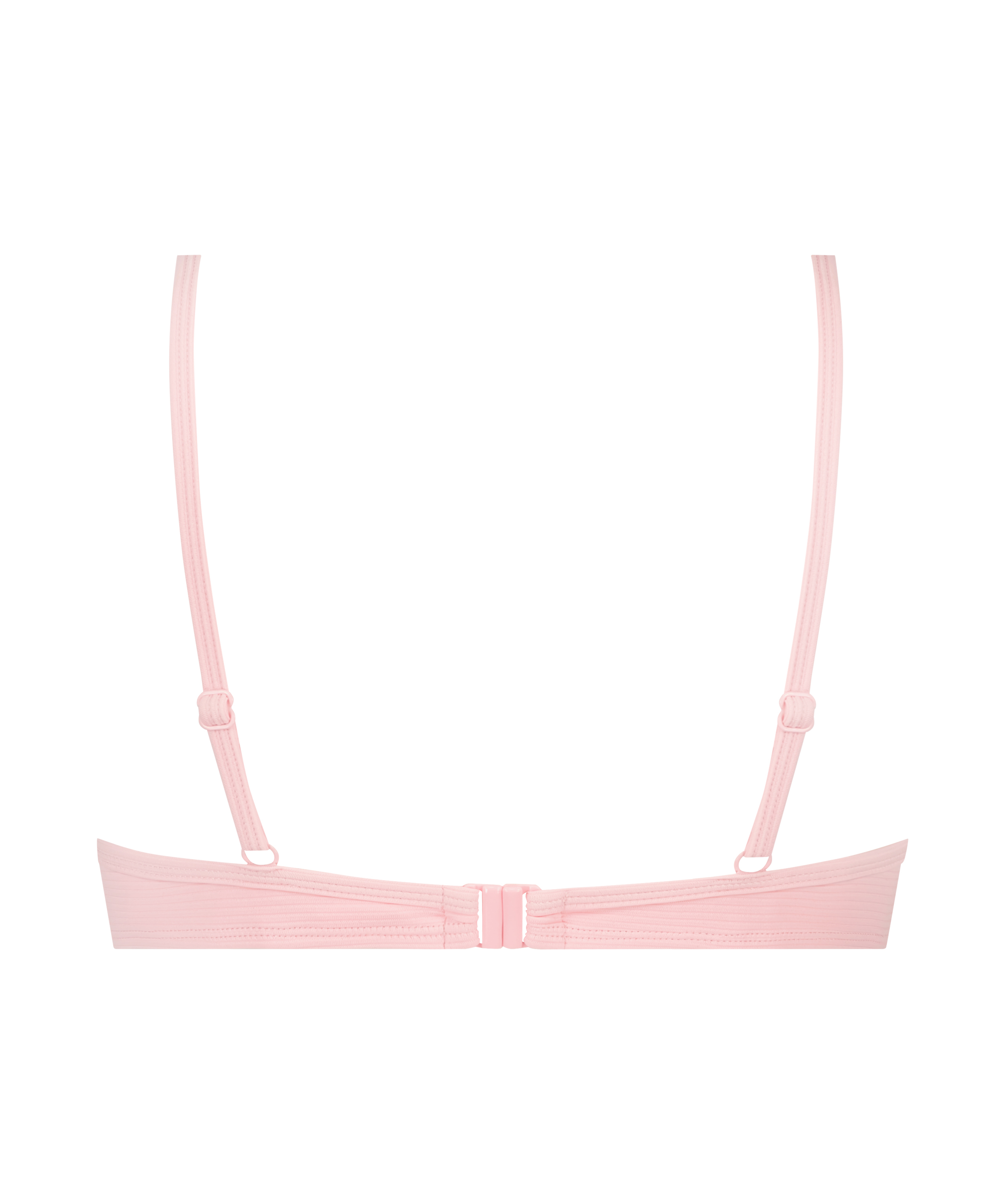 Top de bikini de aros no preformado Texture, Negro, main