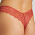Invisible Tanga Lace Back, Rojo
