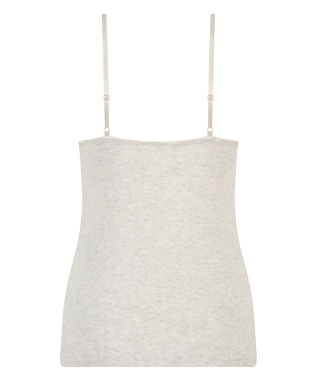 Top de camiseta lace, Beige