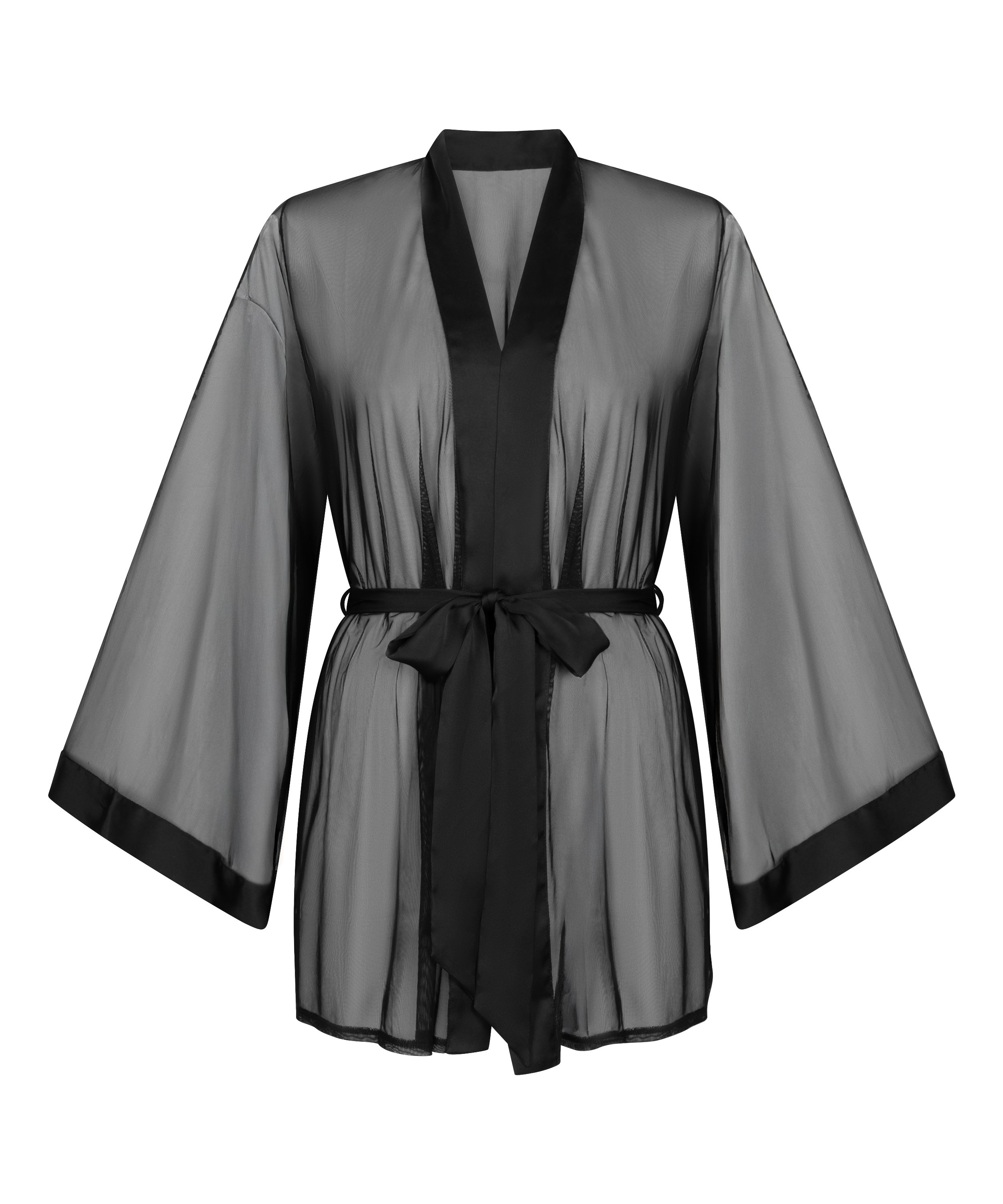 Kimono Maxime Tulle, Negro, main