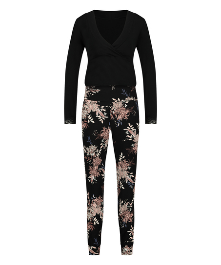 Conjunto de pijama de lactancia, Negro