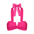 Crop top de bikini Naples, Rosa