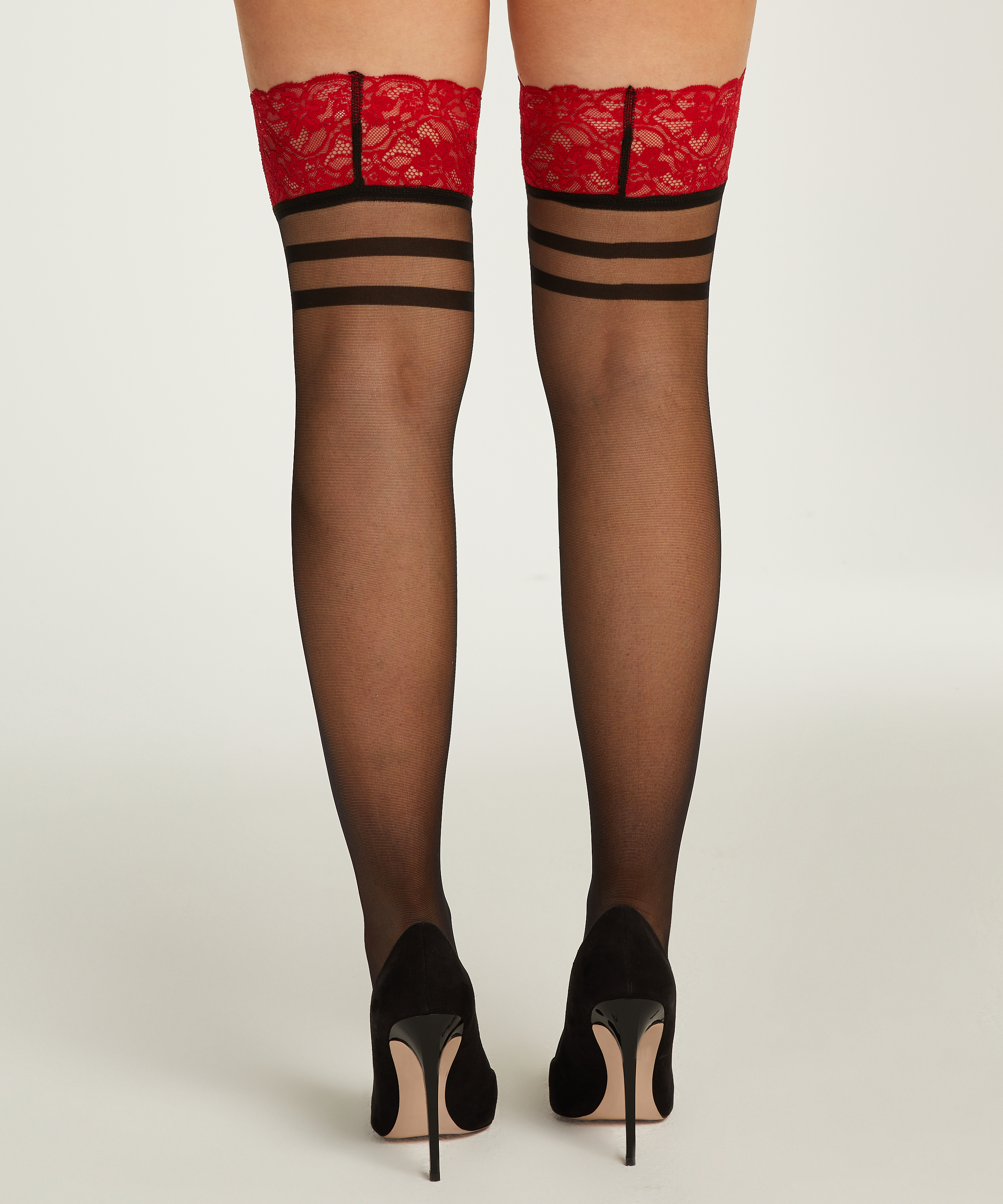 Medias autosostenibles de 30 Denier Valentina, Rojo, main