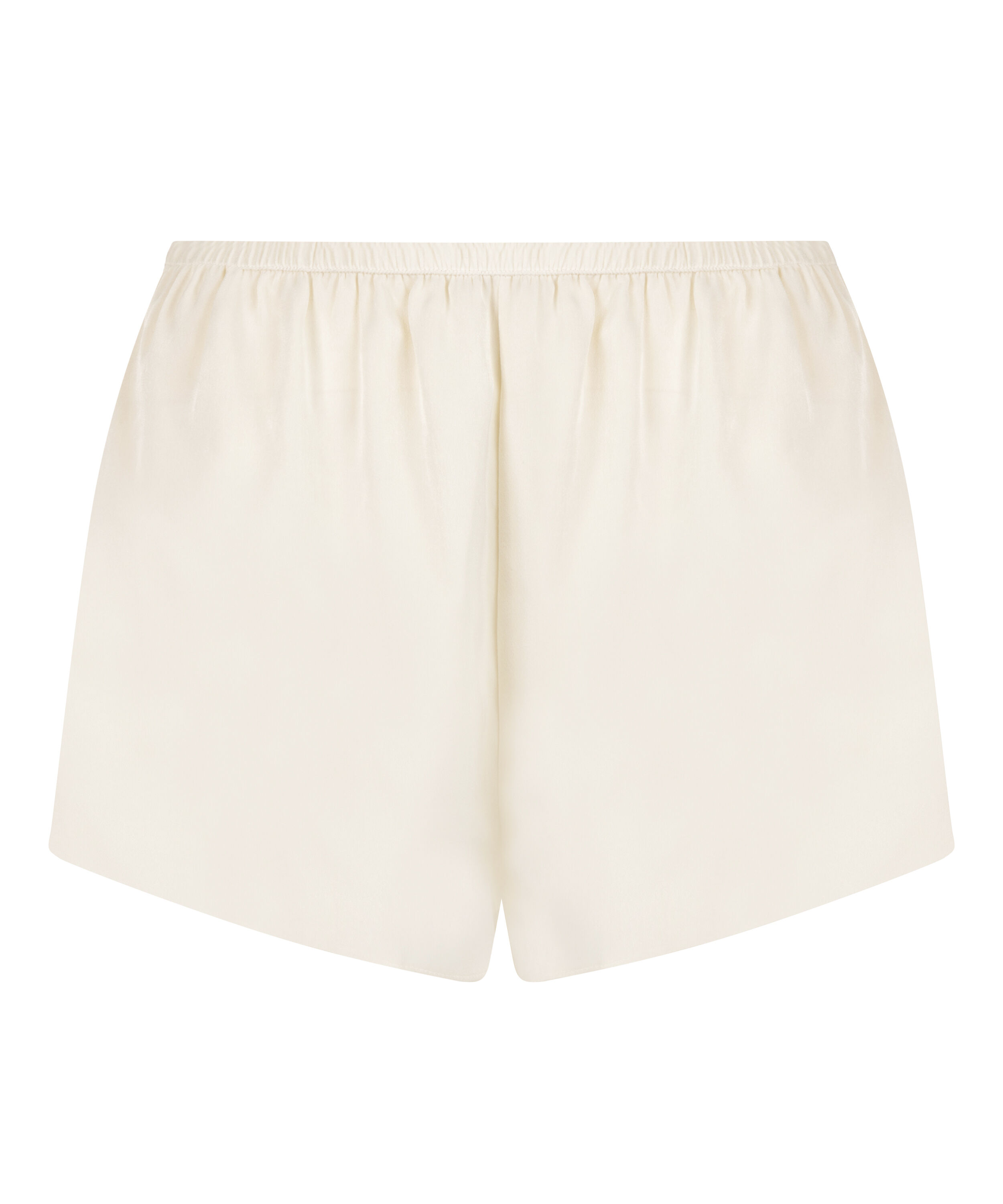 Short de sat&eacute;n Minimal, Blanco