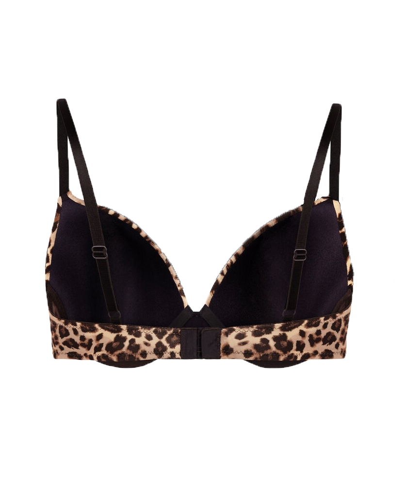 ﻿Sujetador con aros preformado Plunge, Marrón, main