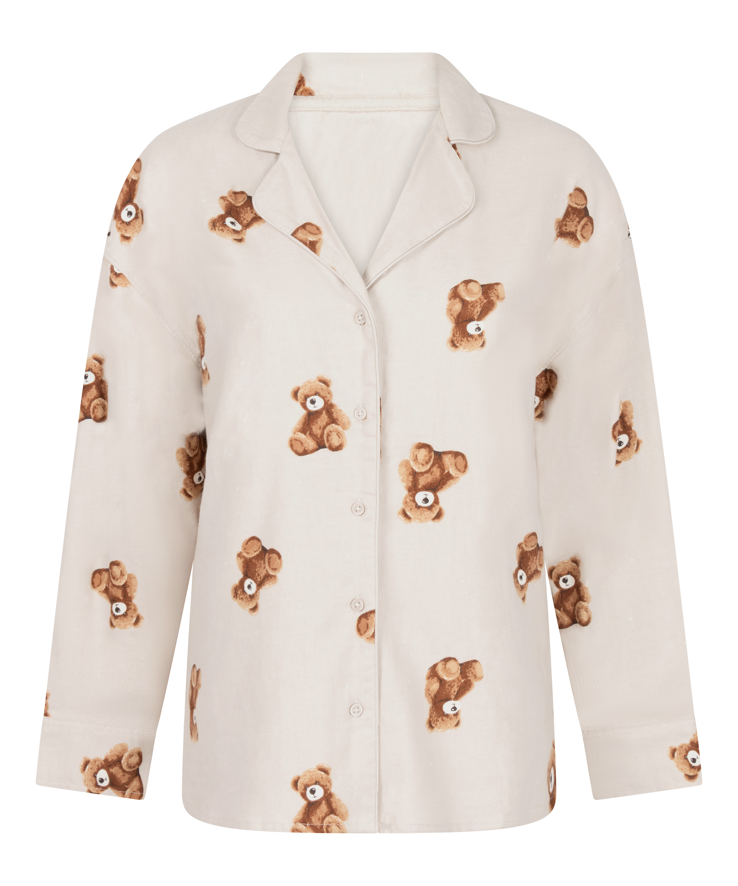 Chaqueta de franela de sarga de oso, Beige, main
