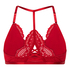 Bralette triangular Whitney, Rojo