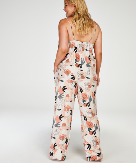 Pantalón de pijama tejido, Rosa