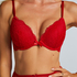 Sujetador push-up de aros preformado Teddy, Rojo