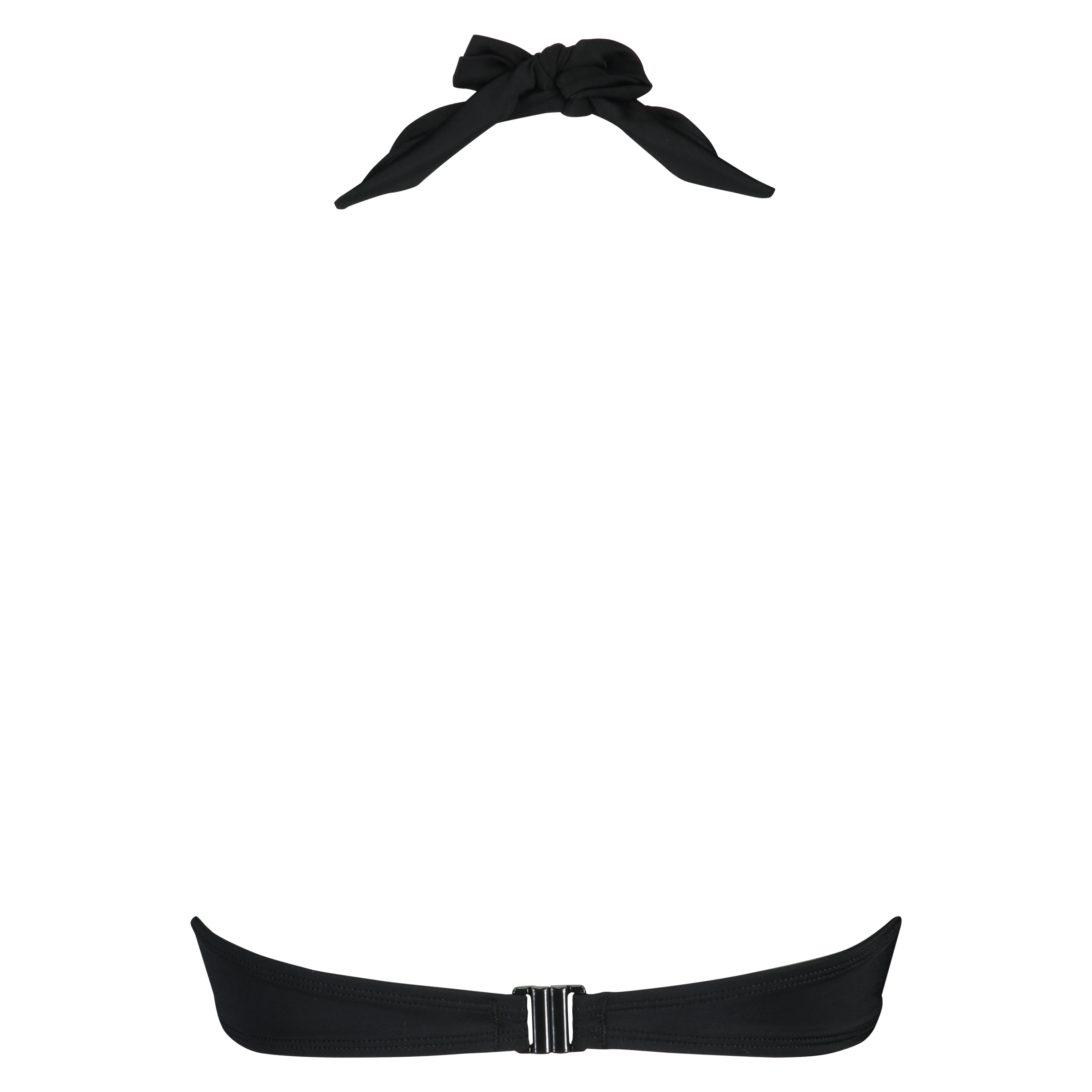 Top de bikini push-up preformado Boho Chic, Negro, main