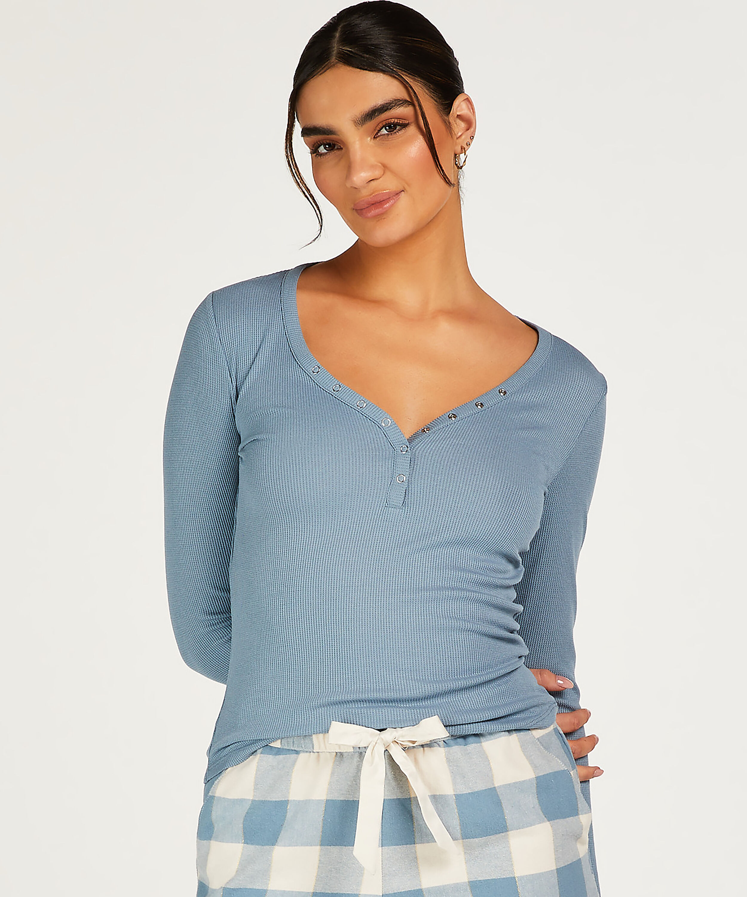 Top de pijama, Azul