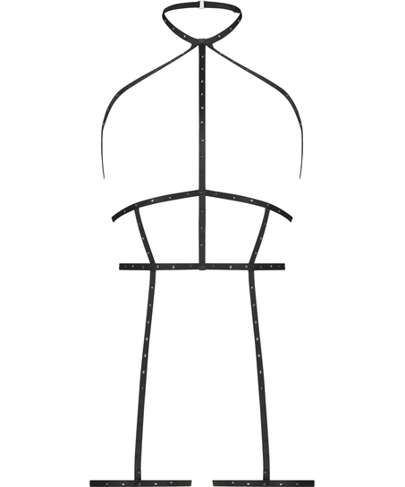 Private arn&eacute;s de diamantes de imitaci&oacute;n, Negro