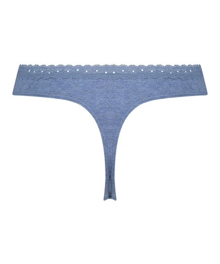 Tanga de algodón, Azul