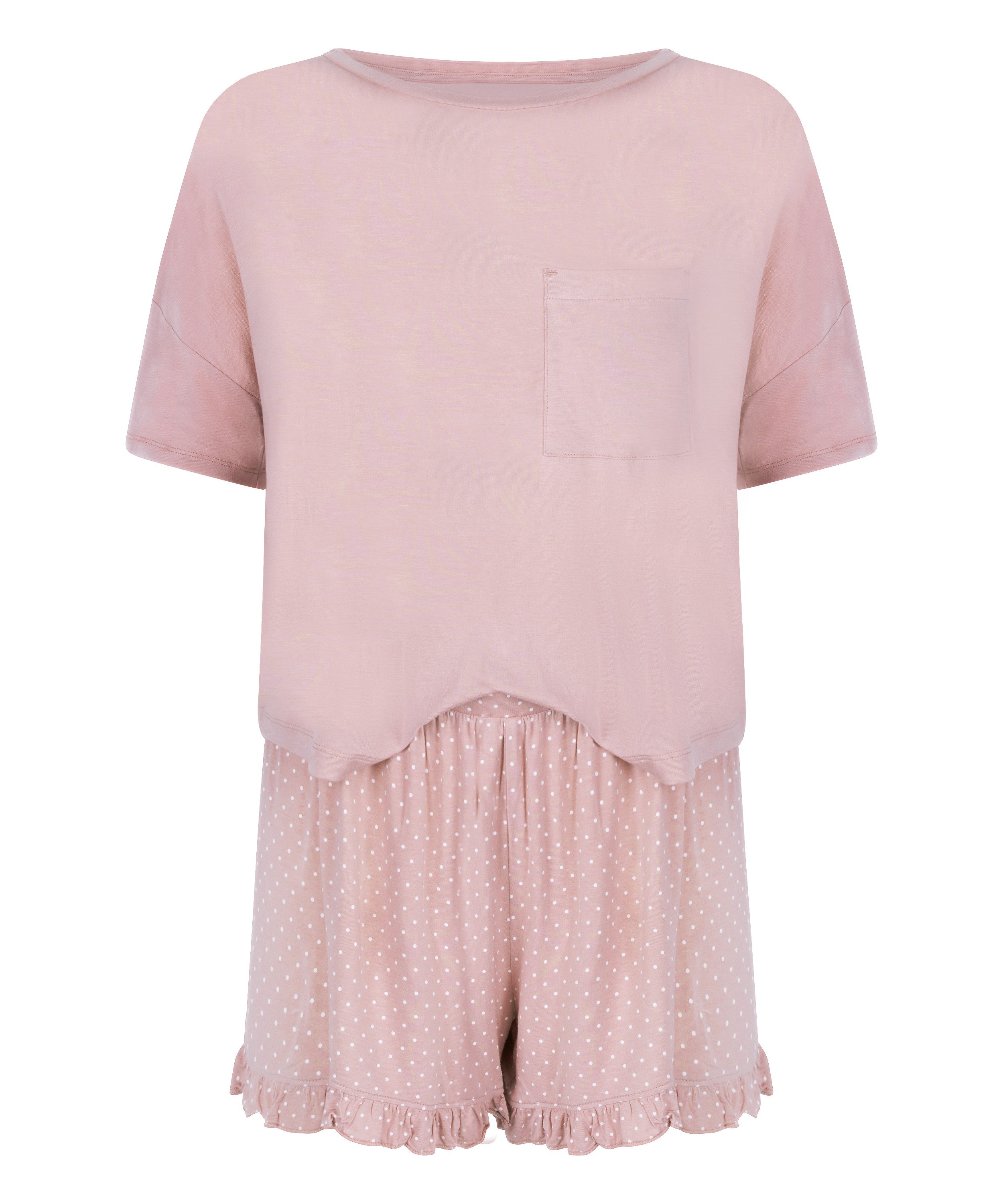Conjunto de pijama en punto, Rosa, main