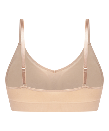 Bralette triangular Dide, Beige