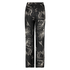 Pantalón palazzo satinado Lotus, Negro
