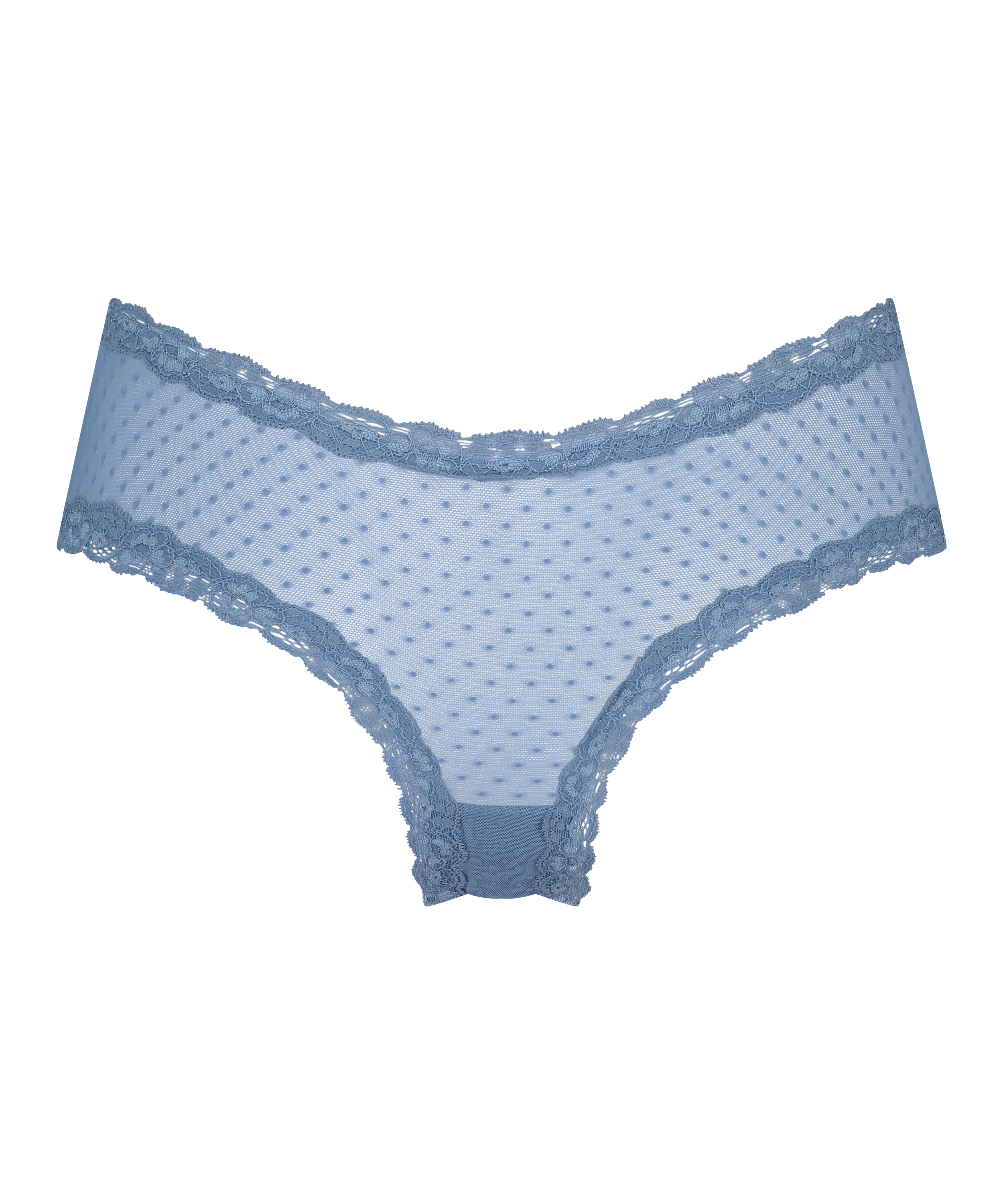Brasile&ntilde;a en forma de V burn-out mesh, Azul, main