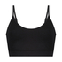 ﻿Bralette con tirantes, Negro