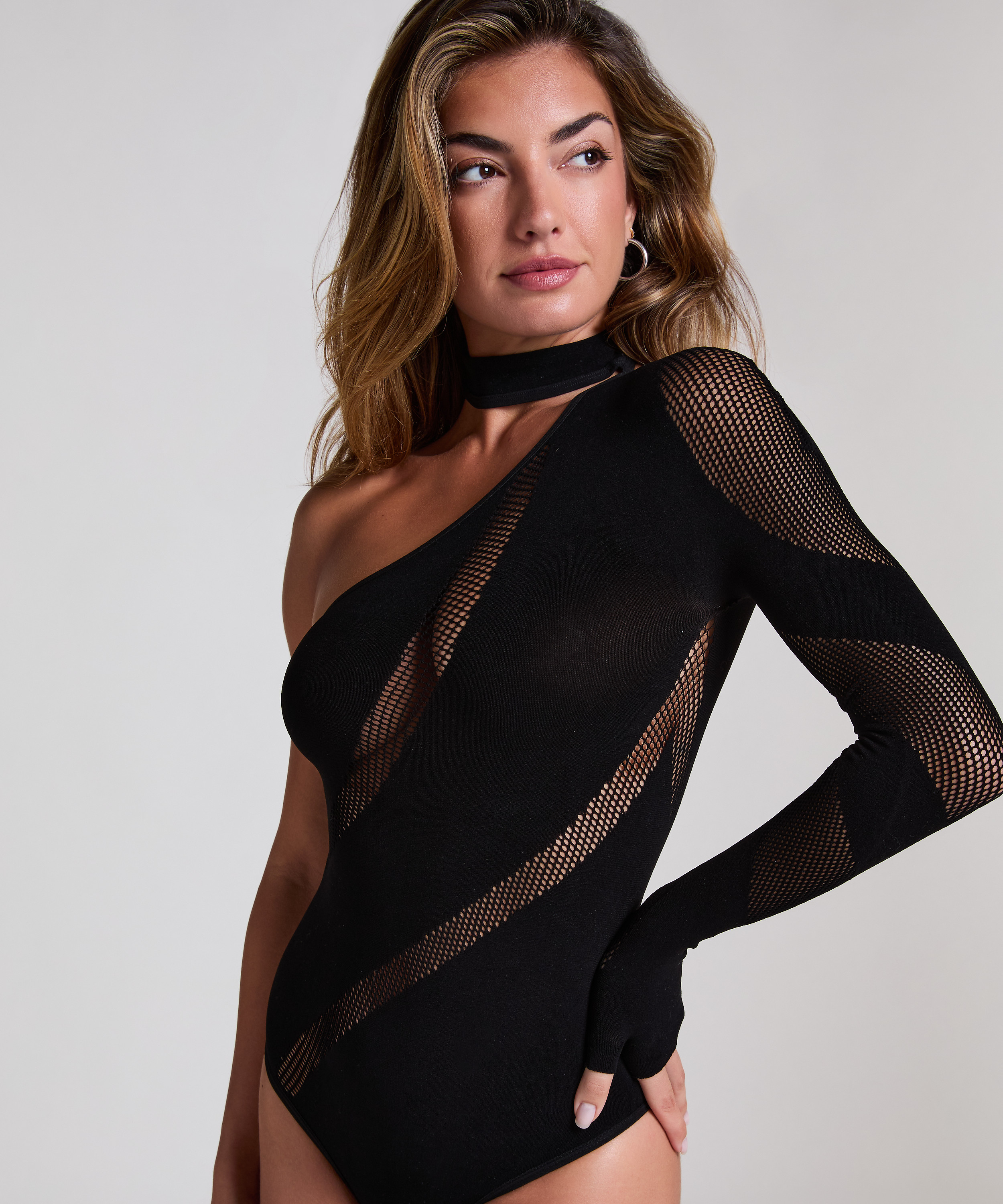 Bodi asimétrico, Negro, main