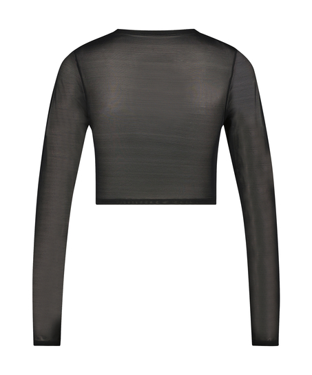 Top de malla Lia HKM x NA-KD, Negro