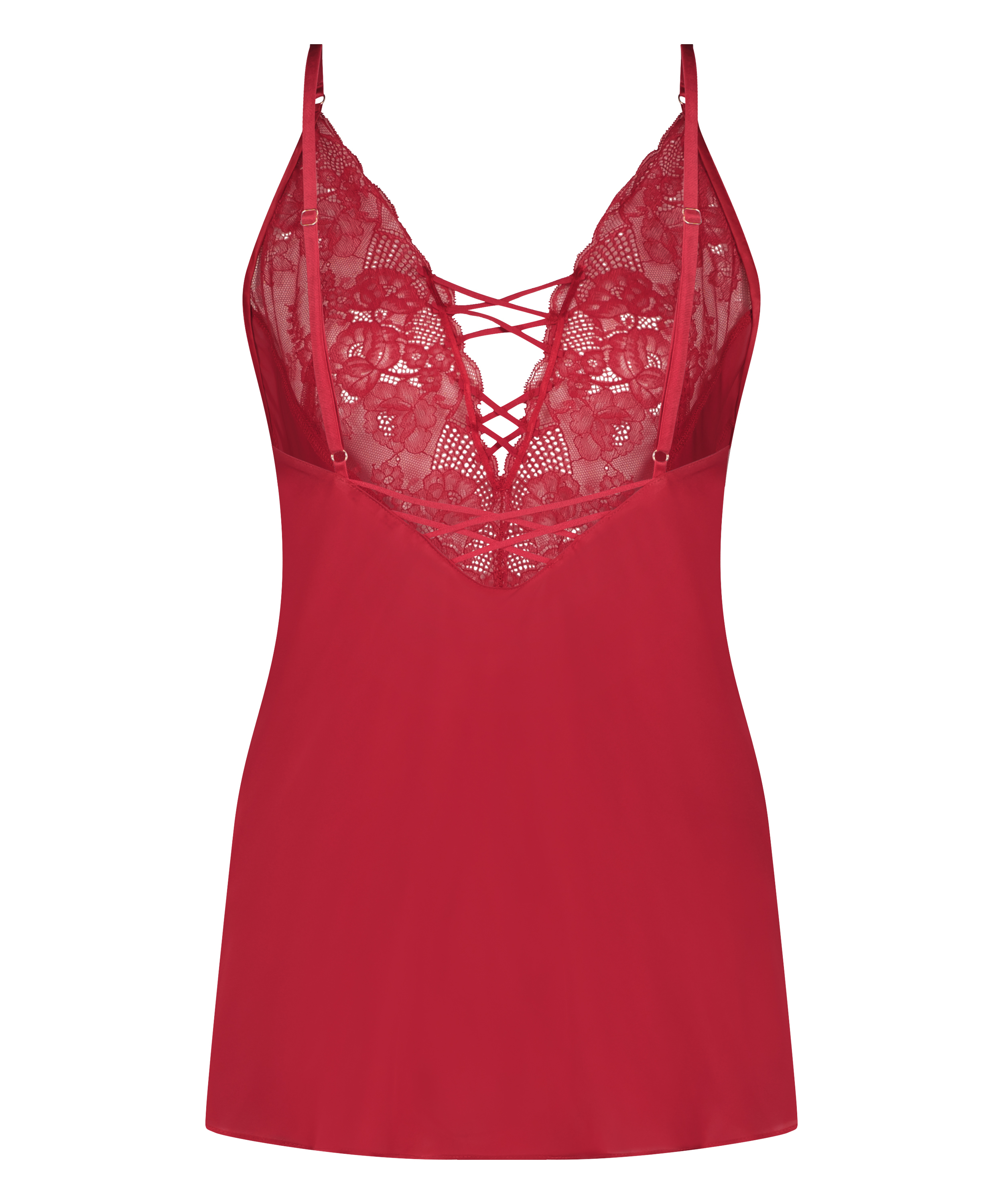 Vestido lencero Kaely, Rojo, main