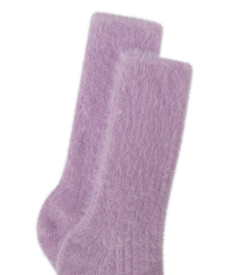Calcetines Fluffy, Morado