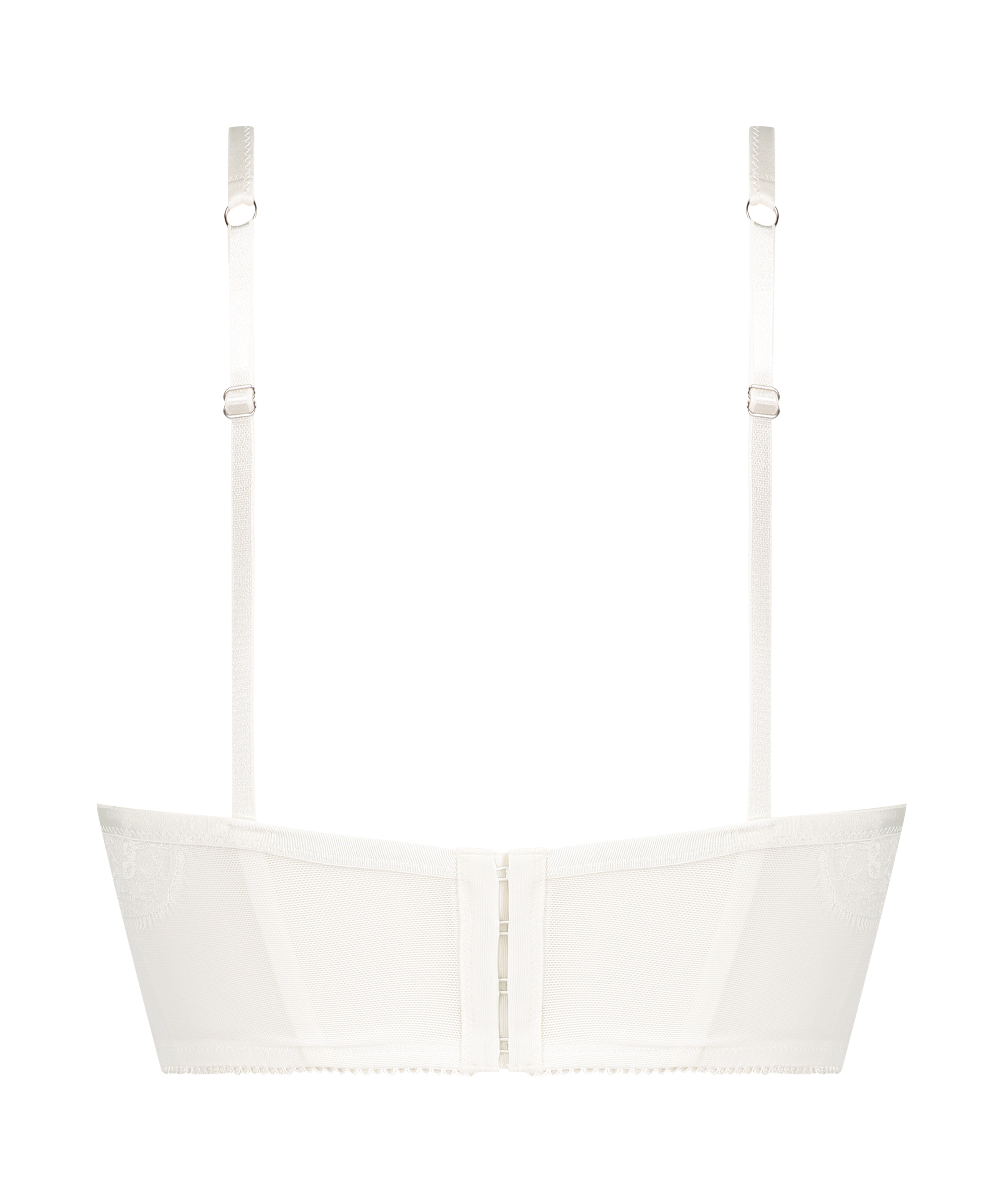 Sujetador preformado con aros, longline push-up Jolie, Blanco, main