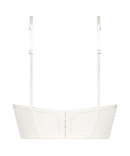 Sujetador preformado con aros, longline push-up Jolie, Blanco