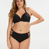 Top de bikini preformado Scallop Copa E +, Negro