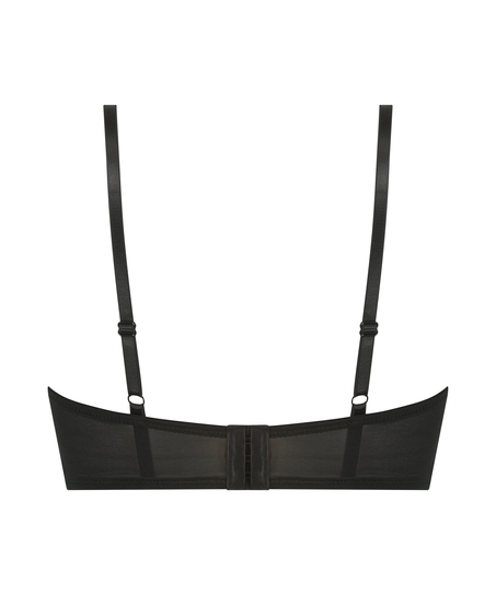 Sujetador longline de aros no preformado Emily, Negro