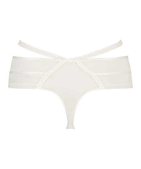 Tanga Lorraine Curvy, Blanco